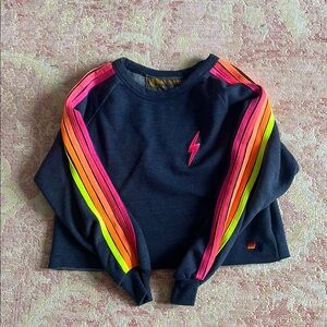 Aviator Nation cropped crewneck